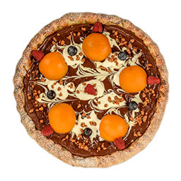 Pizza Stracciatella e Pesca